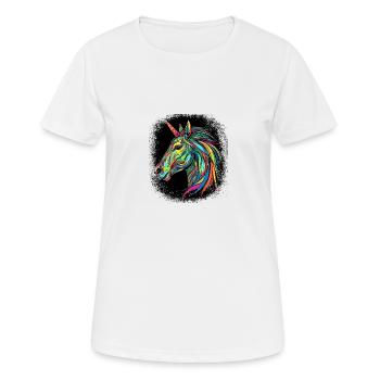 bday geek awesome unicorns quote unicorn funny - Frauen T-Shirt atmungsaktiv - Weiß - Vorne - AI Model Female 172 dark (172cm)
