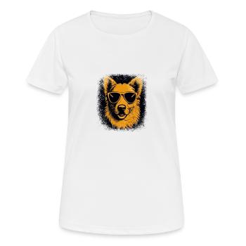 owner dog owner beagle father dog friendly - Women's Breathable T-Shirt - white - Front - AI Model Female 172 dark (172cm)