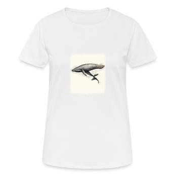 Happy Ireland Bday Jokes Whale Sharks Accent Gift - Women's Breathable T-Shirt - white - Front - AI Model Female 172 dark (172cm)