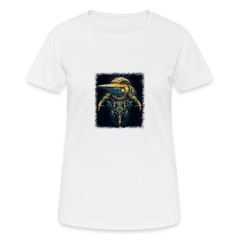 birthday present family crest quote animal - Women's Breathable T-Shirt - white - Front - AI Model Female 172 dark (172cm)