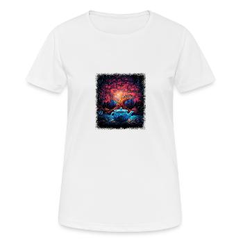 Present Idea Birthday Present Hippie Festival - Women's Breathable T-Shirt - white - Front - AI Model Female 172 dark (172cm)