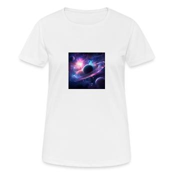 Kosmisch - Frauen T-Shirt atmungsaktiv - Weiß - Vorne - AI Model Female 172 dark (172cm)