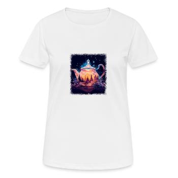 peace movement fun anti war child green statement - Frauen T-Shirt atmungsaktiv - Weiß - Vorne - AI Model Female 172 dark (172cm)