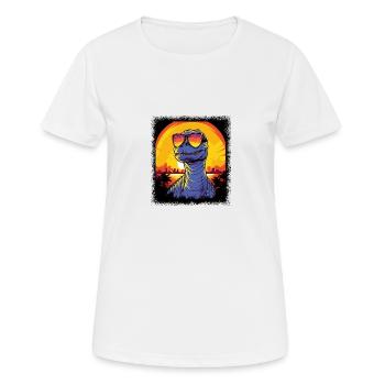 Humour mignon Kangourou Costume Joey Cadeaux - T-shirt respirant Femme - blanc - Devant - AI Model Female 172 dark (172cm)