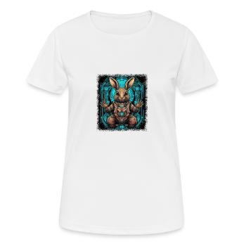 birthday present idea funny animal print - Frauen T-Shirt atmungsaktiv - Weiß - Vorne - AI Model Female 172 dark (172cm)