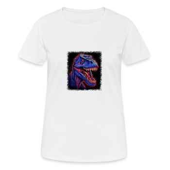 Drôles de dictons Cadeaux de costumes de dinosaures mignons - T-shirt respirant Femme - blanc - Devant - AI Model Female 172 dark (172cm)