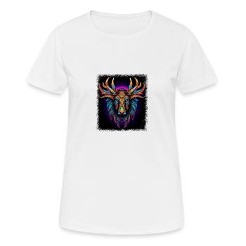 quote gift art cute animal print nature - Frauen T-Shirt atmungsaktiv - Weiß - Vorne - AI Model Female 172 dark (172cm)