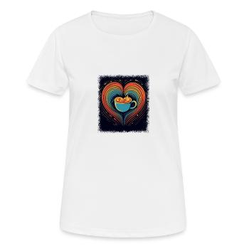 Gay présent Sexualité arc-en-ciel LGBTQI et égalité - T-shirt respirant Femme - blanc - Devant - AI Model Female 172 dark (172cm)