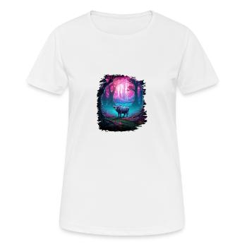 Fellation Humour Tshirt Bratwurst Dictons Drôles - T-shirt respirant Femme - blanc - Devant - AI Model Female 172 dark (172cm)