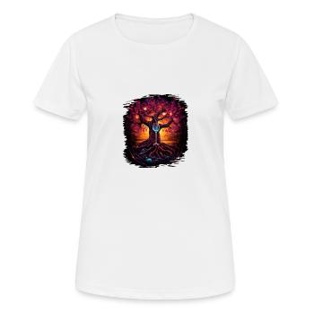 dictons drôles blagues dictons déclaration anti guerre - T-shirt respirant Femme - blanc - Devant - AI Model Female 172 dark (172cm)