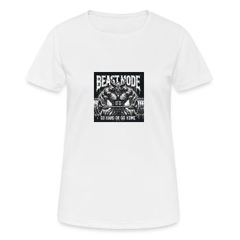 Mode logo - T-shirt respirant Femme - blanc - Devant - AI Model Female 172 dark (172cm)
