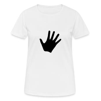 Main - T-shirt respirant Femme - blanc - Devant - AI Model Female 172 dark (172cm)