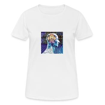 Intelligence artificielle - T-shirt respirant Femme - blanc - Devant - AI Model Female 172 dark (172cm)