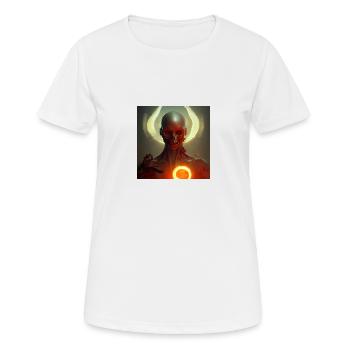 Squelette sombre - T-shirt respirant Femme - blanc - Devant - AI Model Female 172 dark (172cm)