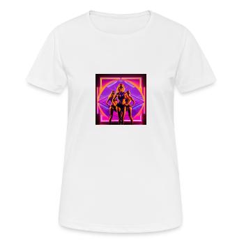 Babes - T-shirt respirant Femme - blanc - Devant - AI Model Female 172 dark (172cm)