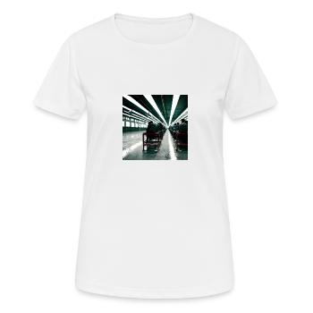 Airport Hall - Women's Breathable T-Shirt - white - Front - AI Model Female 172 dark (172cm)