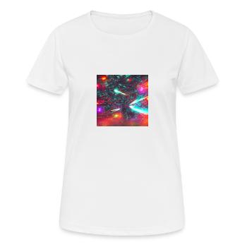 Vaisseau spatial néon - T-shirt respirant Femme - blanc - Devant - AI Model Female 172 dark (172cm)