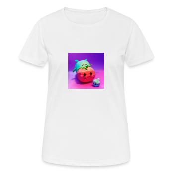Watermelon - Frauen T-Shirt atmungsaktiv - Weiß - Vorne - AI Model Female 172 dark (172cm)