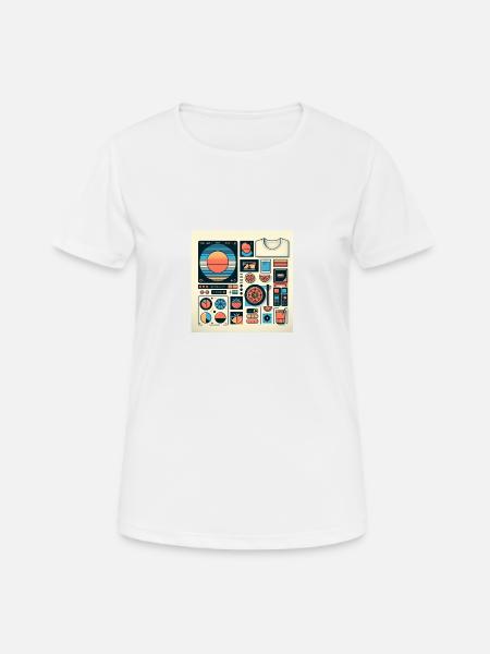 Ferien - Frauen T-Shirt atmungsaktiv - Weiß