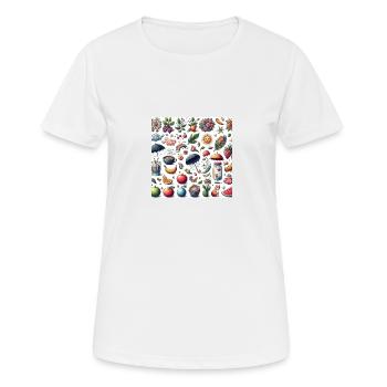 Temps - T-shirt respirant Femme - blanc - Devant - AI Model Female 172 dark (172cm)