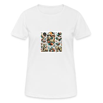 Tiere - Frauen T-Shirt atmungsaktiv - Weiß - Vorne - AI Model Female 172 dark (172cm)