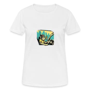 Variole du singe, herbe et taxi - T-shirt respirant Femme - blanc - Devant - AI Model Female 172 dark (172cm)
