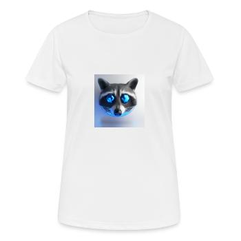 Raton laveur collectionneur de saphir - T-shirt respirant Femme - blanc - Devant - AI Model Female 172 dark (172cm)
