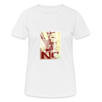chemise de ville de Pékin - T-shirt respirant Femme - blanc - Devant - AI Model Female 172 dark (172cm)