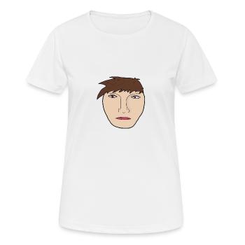 James ("PEOPLE"- Kollektion) - Frauen T-Shirt atmungsaktiv - Weiß - Vorne - AI Model Female 172 dark (172cm)