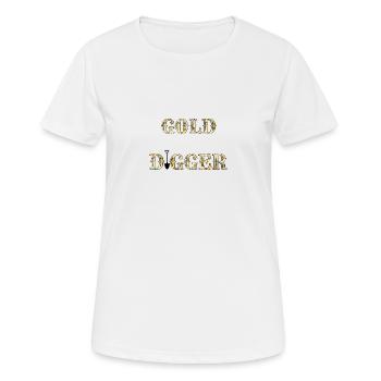 Chercheur d’or 1 - T-shirt respirant Femme - blanc - Devant - AI Model Female 172 dark (172cm)