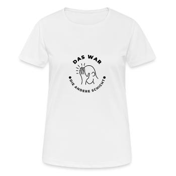 Schuld zuweisen - Frauen T-Shirt atmungsaktiv - Weiß - Vorne - AI Model Female 172 dark (172cm)