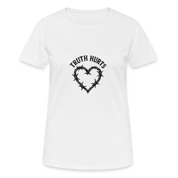 LA VÉRITÉ FAIT MAL - T-shirt respirant Femme - blanc - Devant - AI Model Female 172 dark (172cm)