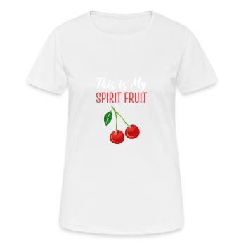 Cadeau Ghost Fruit Picker - T-shirt respirant Femme - blanc - Devant - AI Model Female 172 dark (172cm)