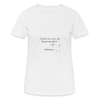 xxx - Frauen T-Shirt atmungsaktiv - Weiß - Vorne - AI Model Female 172 dark (172cm)