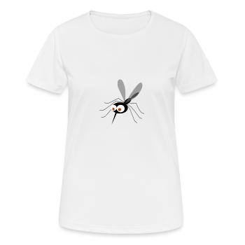 moustique zzzPaf - T-shirt respirant Femme - blanc - Devant - AI Model Female 172 dark (172cm)