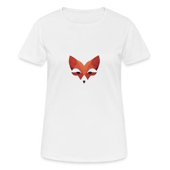 Renard roux - T-shirt respirant Femme - blanc - Devant - AI Model Female 172 dark (172cm)