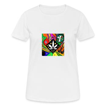 MoJamba107 - T-shirt respirant Femme - blanc - Devant - AI Model Female 172 dark (172cm)