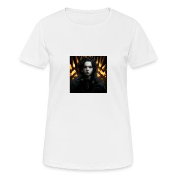 Aishah Alzahra - T-shirt respirant Femme - blanc - Devant - AI Model Female 172 dark (172cm)