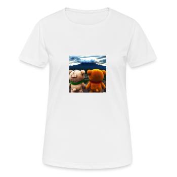 Teddys am Mount Fiji - Frauen T-Shirt atmungsaktiv - Weiß - Vorne - AI Model Female 172 dark (172cm)