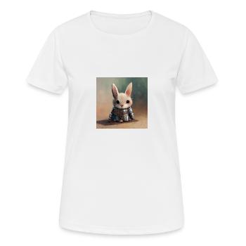 Cute Rabbit Knight 2 Hase - Frauen T-Shirt atmungsaktiv - Weiß - Vorne - AI Model Female 172 dark (172cm)