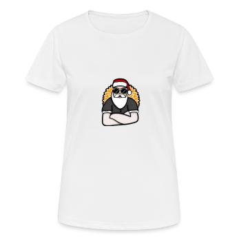 Weihnachtsmann - Frauen T-Shirt atmungsaktiv - Weiß - Vorne - AI Model Female 172 dark (172cm)