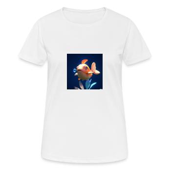 Poisson moche - T-shirt respirant Femme - blanc - Devant - AI Model Female 172 dark (172cm)
