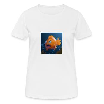 Poisson moche - T-shirt respirant Femme - blanc - Devant - AI Model Female 172 dark (172cm)