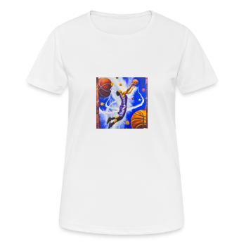Basketball Player Dunk - Women's Breathable T-Shirt - white - Front - AI Model Female 172 dark (172cm)