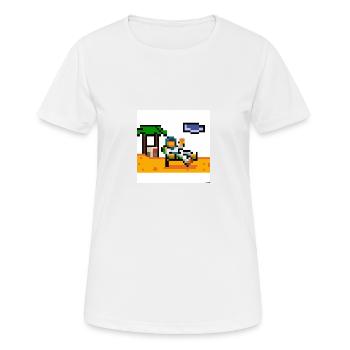 Astronaut - Frauen T-Shirt atmungsaktiv - Weiß - Vorne - AI Model Female 172 dark (172cm)