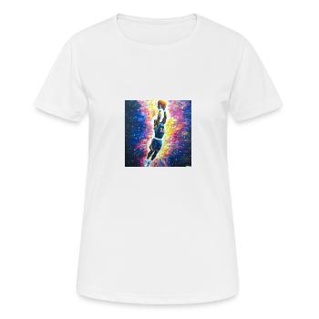 Basketball Player Dunk - Women's Breathable T-Shirt - white - Front - AI Model Female 172 dark (172cm)