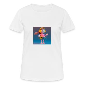 ILLUSTRATION MUSICALE AMUSANTE 1 - T-shirt respirant Femme - blanc - Devant - AI Model Female 172 dark (172cm)