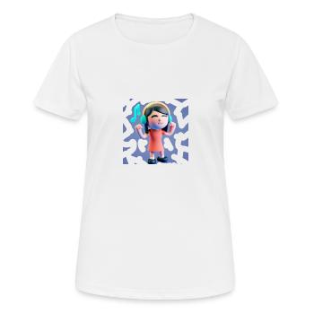 LUSTIGE MUSIK ILLUSTRATION 7 - Frauen T-Shirt atmungsaktiv - Weiß - Vorne - AI Model Female 172 dark (172cm)