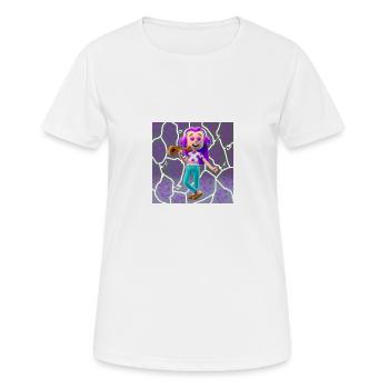 DRÔLE D’ILLUSTRATION MUSICALE FILLE 5 - T-shirt respirant Femme - blanc - Devant - AI Model Female 172 dark (172cm)