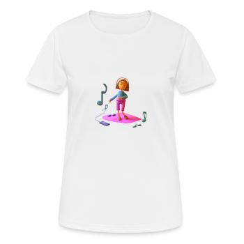 FUNNY MUSIC 013 - Women's Breathable T-Shirt - white - Front - AI Model Female 172 dark (172cm)